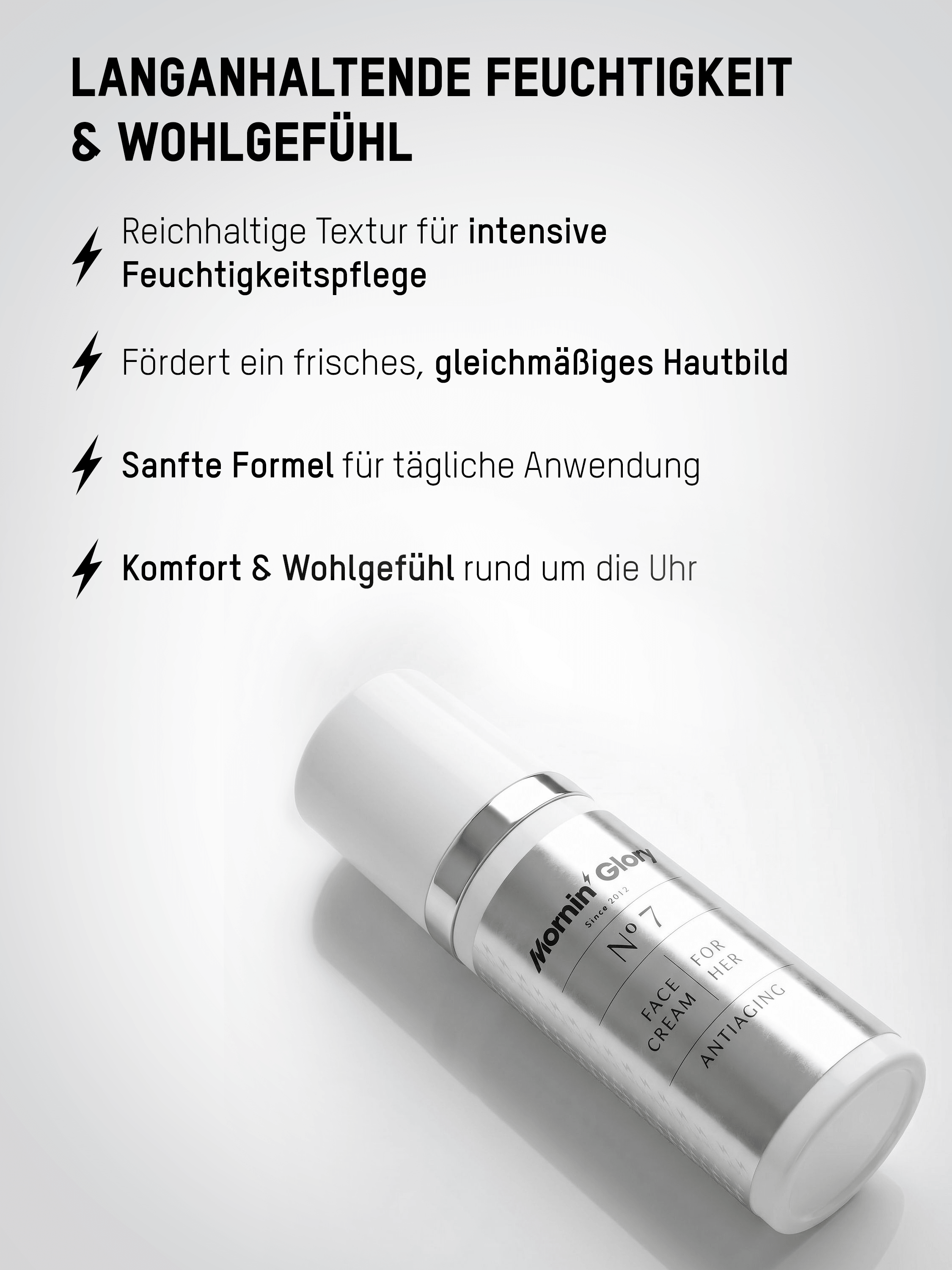 Mornin' Glory Face Cream for Her mit langanhaltender Feuchtigkeitspflege für ein frisches und gleichmäßiges Hautbild