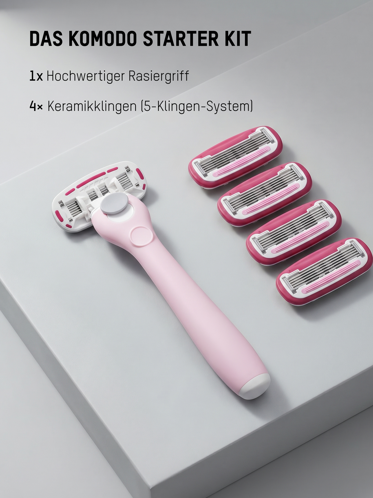 Starter Kit Komodo – 5-Klingen Rasiersystem